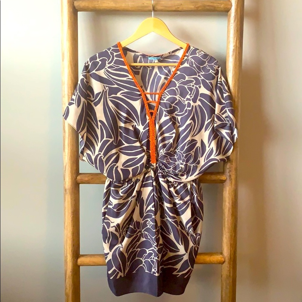 Anthropologie hand beaded dress